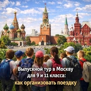 Выпускной тур в Москву для 9 и 11 класса: как организовать поездку