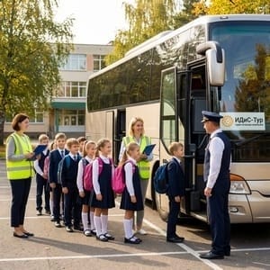 Транспорт для школьных экскурсий в Москве: требования и безопасность