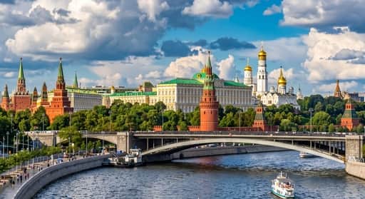 Школьники на экскурсии в Москве