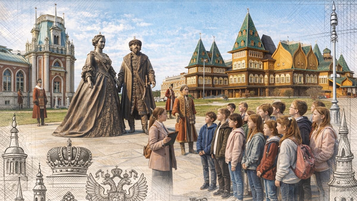 Царские дворцы Москвы для школьников: Царицыно и Коломенское